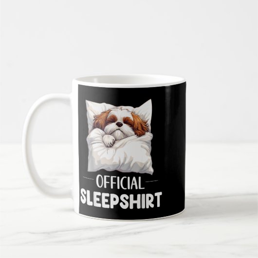 Shih Tzu Sleepshirt Cute Dog Lover Pajama Sleepwea Koffiemok (Links)