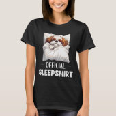 Shih Tzu Sleepshirt Cute Dog Lover Pajama Sleepwea T-shirt (Voorkant)