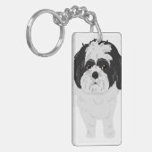 Shih-Tzu Sleutelhanger voor en Butt (Voorkant Links)