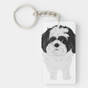 Shih-Tzu Sleutelhanger voor en Butt