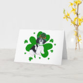Shih Tzu St. Patrick's Dag Kaart (Gele Bloem)