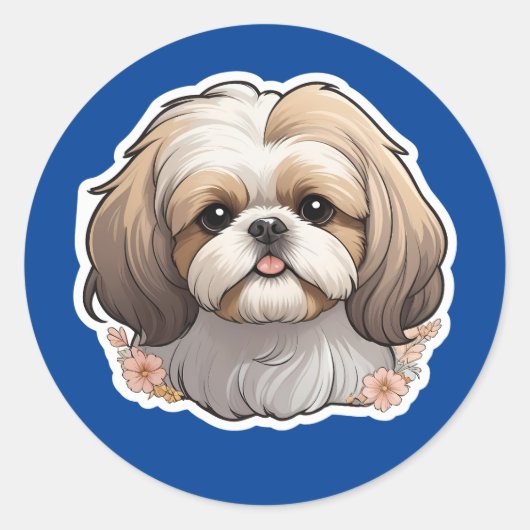 Shih Tzu Sticker (Voorkant)