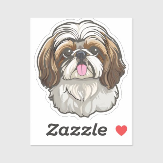 Shih Tzu Sticker (Vel)