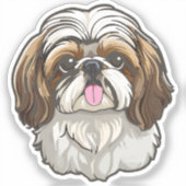 Shih Tzu Sticker (Voorkant)
