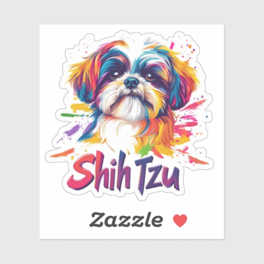 Shih Tzu Sticker (Vel)