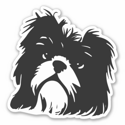 Shih Tzu Sticker (Voorkant)