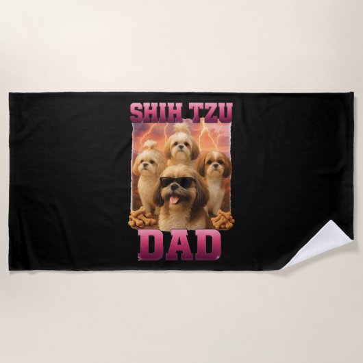Shih Tzu Strandlaken (Voorkant)