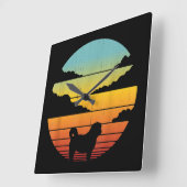 Shih Tzu Style 60s 70s Mannen Vrouwencadeaus Vierkante Klok (Hoek)