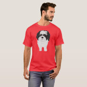 Shih-Tzu T-shirt (voor en Butt) (Voorkant volledig)
