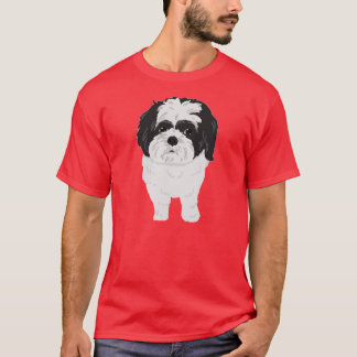 Shih-Tzu T-shirt (voor en Butt)