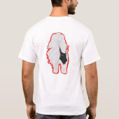 Shih-Tzu T-shirt voor en Butt, omlijnd (Achterkant)