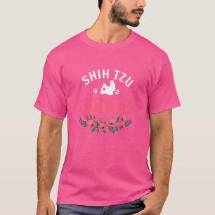 Shih Tzu Tante Vrouwen Leuke Hond Eigenaar Kerstmi T-shirt
