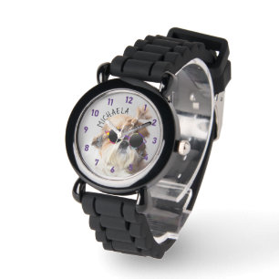 Shih Tzu Te Koele Zonnebril Foto Uw naam tekst Horloge