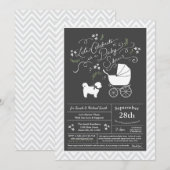 Shih Tzu Teddy Bear Dog Baby shower Genderneutraal Kaart (Voorkant / Achterkant)