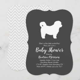Shih Tzu Teddy Bear Dog Baby shower Genderneutraal Kaart