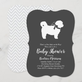 Shih Tzu Teddy Bear Dog Baby shower Genderneutraal Kaart
