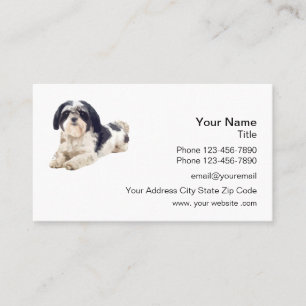 Shih Tzu Thema Huisdierverzorging Visitekaartje