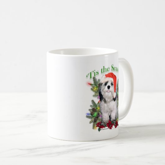 Shih Tzu 'Tis het seizoen Koffiemok (Voorkant rechts)