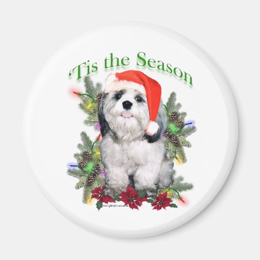 Shih Tzu 'Tis het Seizoen - Magnet (Voorkant)