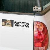 Shih tzu tongue grappig Vertel me niet wat ik moet Bumpersticker (Op Truck)