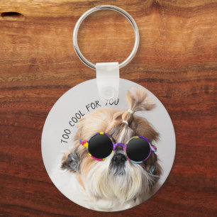 Shih Tzu too Cool for you Sunbril Foto Sleutelhanger