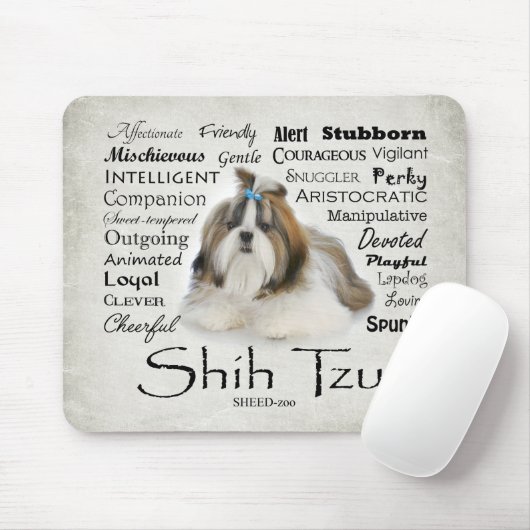 Shih Tzu Traits Mousepad Muismat (Met muis)