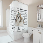 Shih Tzu Traits Shower Curtain Douchegordijn (In situ)