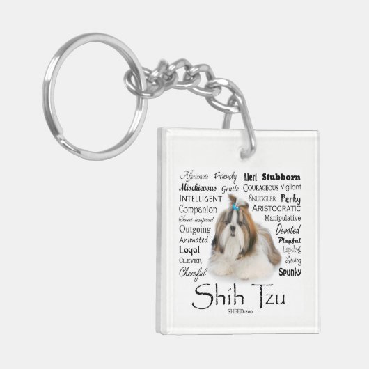 Shih Tzu Traits Sleutelhanger (Voorkant Links)