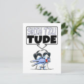 Shih Tzu Tude Briefkaart (Staand voorkant)