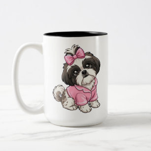  Shih Tzu  Tweekleurige Koffiemok