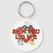 Shih Tzu Valentijn Sleutelhanger (Voorkant)