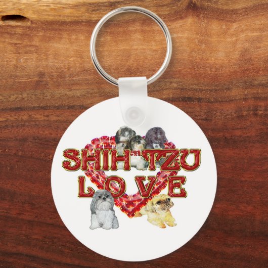 Shih Tzu Valentijn Sleutelhanger (Voorkant)