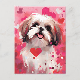 Shih Tzu Valentijnsdag Briefkaart