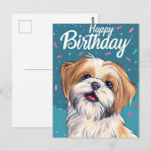 Shih Tzu-verjaardag Briefkaart (Voorkant / Achterkant)
