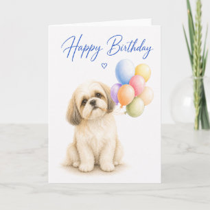 Shih Tzu Verjaardag Kaart
