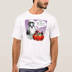 Shih Tzu (verzorgd) Halloween Snoep T-shirt