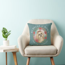 Shih Tzu Verzorgingssalon Kussen | Teal