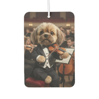 Shih Tzu Violist Orkest Aangepaste Luchtverfrisser