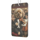 Shih Tzu Violist Orkest Aangepaste Luchtverfrisser (Links)