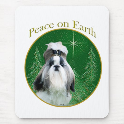 Shih Tzu Vrede op aarde Muismat (Voorkant)