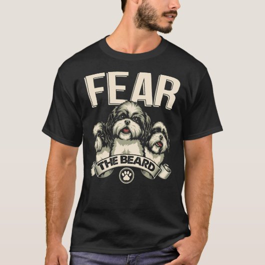 Shih Tzu vreest de baard T-shirt (Voorkant)