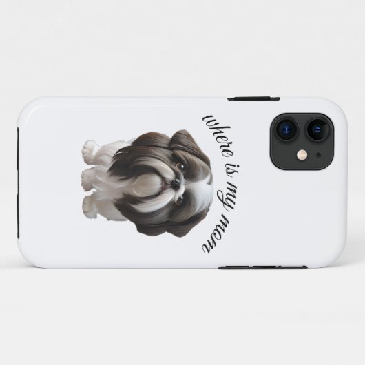 Shih Tzu - Waar is mijn moeder Case-Mate iPhone Case (Achterkant (horizontaal))