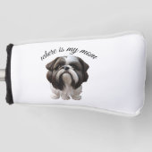 Shih Tzu - Waar is mijn moeder Golfheadcover (Voorkant)