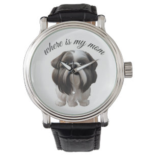 Shih Tzu - Waar is mijn moeder Horloge