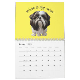 Shih Tzu - Waar is mijn moeder Kalender