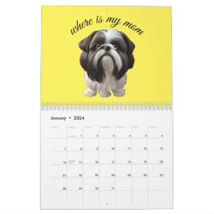 Shih Tzu - Waar is mijn moeder Kalender
