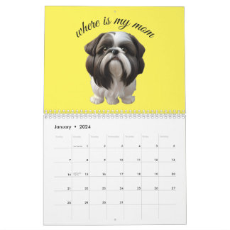 Shih Tzu - Waar is mijn moeder Kalender