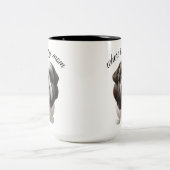 Shih Tzu - Waar is mijn moeder Tweekleurige Koffiemok (Center)