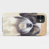 Shih Tzu waterverf iPhone 5 hoesje (Achterkant (horizontaal))