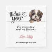 Shih Tzu Wedding Dank u Servet (Voorkant)